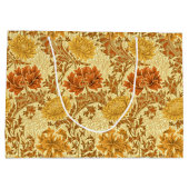 William Morris Chrysanthemums, Mustard Gold Große Geschenktüte (Rückseite)