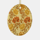 William Morris Chrysanthemums, Mustard Gold Keramik Ornament (Rechts)