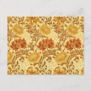 William Morris Chrysanthemums, Mustard Gold Postkarte