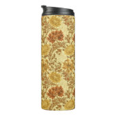 William Morris Chrysanthemums, Mustard Gold Thermosbecher (Nach rechts gedreht)