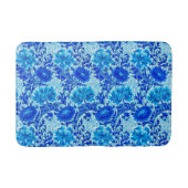 William Morris Chrysanthemums Shades of Denim Blue Badematte (Vorderseite)