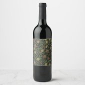 William Morris Citrus und Pomegranate Print Label Weinetikett (Vorderseite)
