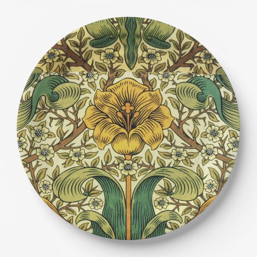 William Morris Classic Floral Pappteller (Vorderseite)