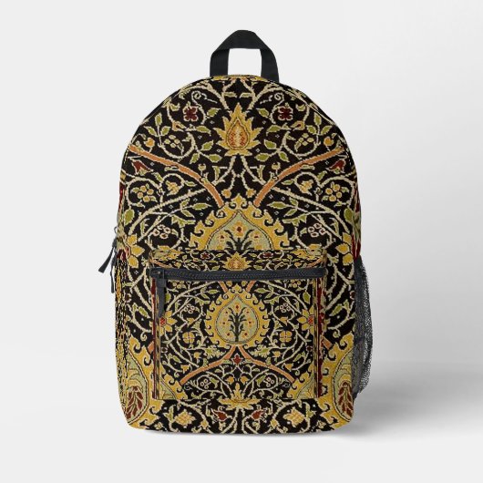 William Morris Classic Teppich Art Print Design Bedruckter Rucksack (Vorderseite)