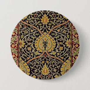 William Morris Classic Teppich Art Print Design Button