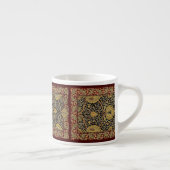 William Morris Classic Teppich Art Print Design Espressotasse (Rechts)