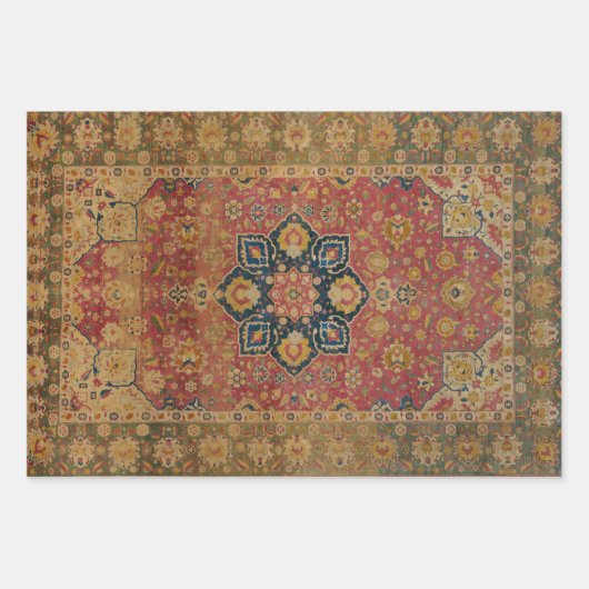 William Morris Classic Teppich Art Print Design Geschenkpapier Set (Vorderseite 3)