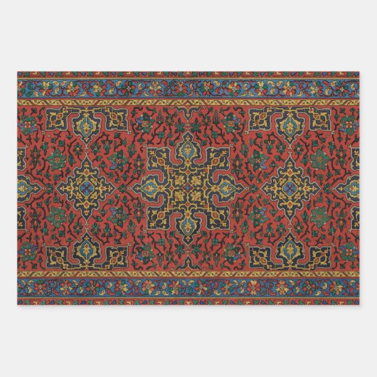 William Morris Classic Teppich Art Print Design Geschenkpapier Set (Vorderseite 2)