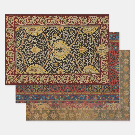 William Morris Classic Teppich Art Print Design Geschenkpapier Set (Set)