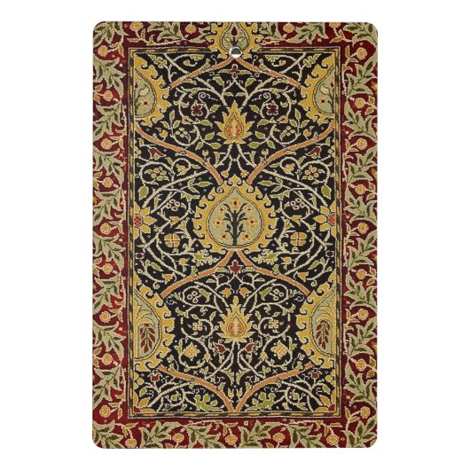 William Morris Classic Teppich Art Print Design Mini Klemmbrett (Rückseite)