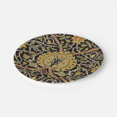 William Morris Classic Teppich Art Print Design Pappteller (Schrägansicht)