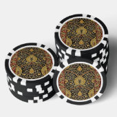 William Morris Classic Teppich Art Print Design Pokerchips (Stapel)