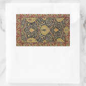 William Morris Classic Teppich Art Print Design Rechteckiger Aufkleber (Tasche)