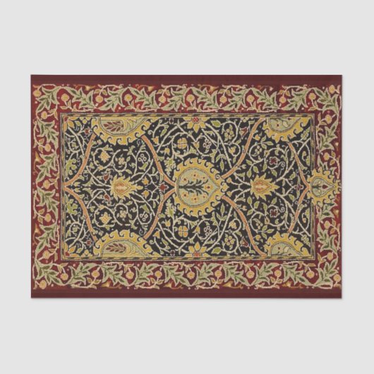 William Morris Classic Teppich Art Print Design Seidenpapier (Vorderseite)