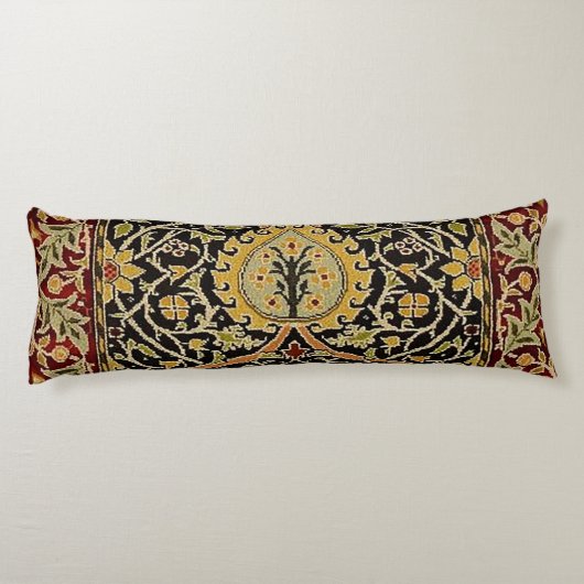 William Morris Classic Teppich Art Print Design Seitenschläferkissen (Rückseite)
