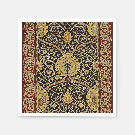 William Morris Classic Teppich Art Print Design Serviette (Vorderseite)
