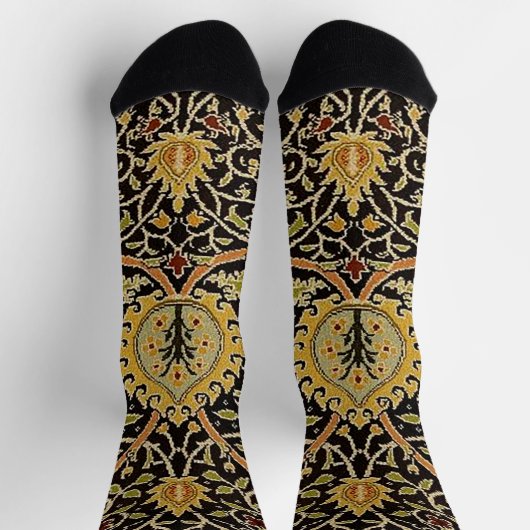 William Morris Classic Teppich Art Print Design Socken (Oben)