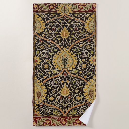 William Morris Classic Teppich Art Print Design Strandtuch (Vorderseite)