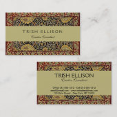 William Morris Classic Teppich Art Print Design Visitenkarte (Vorne/Hinten)