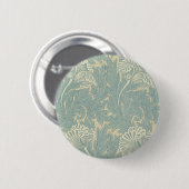 William Morris Classic Tulip Blue Floral Button (Vorne & Hinten)