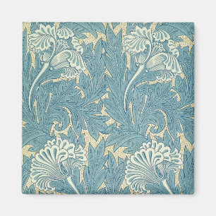 William Morris Classic Tulip Blue Floral Magnet