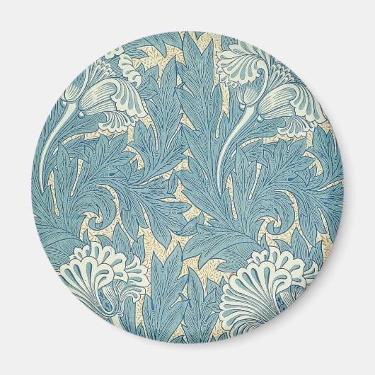William Morris Classic Tulip Blue Floral Magnet (Vorne)