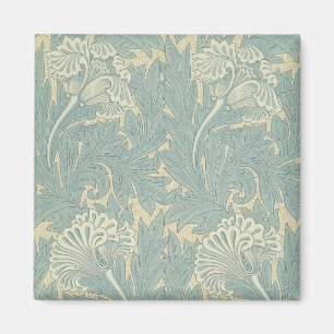 William Morris Classic Tulip Blue Floral Magnet