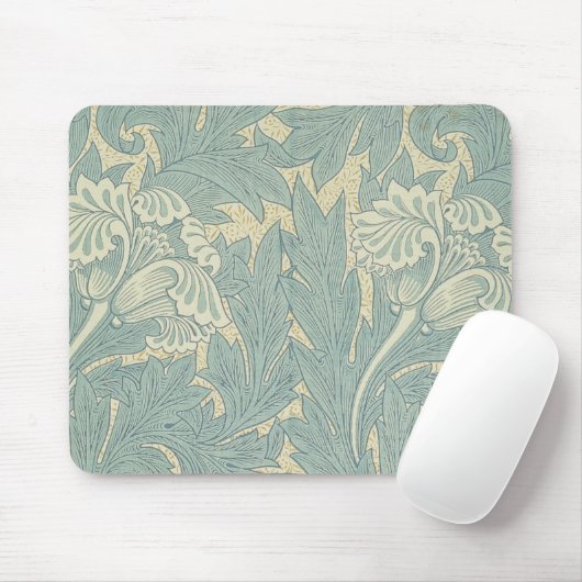 William Morris Classic Tulip Blue Floral Mousepad (Mit Mouse)