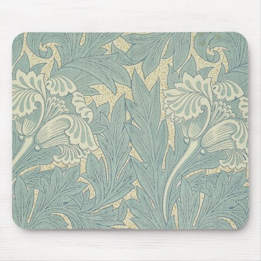 William Morris Classic Tulip Blue Floral Mousepad (Vorne)