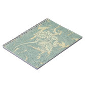 William Morris Classic Tulip Blue Floral Notizblock (Linke Seite)