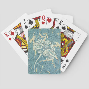 William Morris Classic Tulip Blue Floral Spielkarten