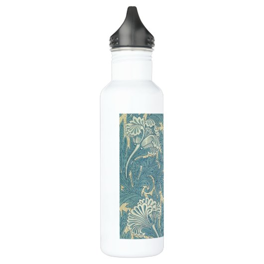 William Morris Classic Tulip Blue Floral Trinkflasche (Links)