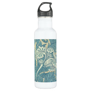 William Morris Classic Tulip Blue Floral Trinkflasche