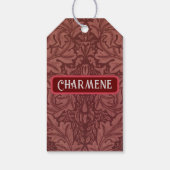 William * Morris Claus Geschenkanhänger (Rückseite)