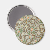 William Morris Clover Blume Art Pattern Magnet (Vorderseite/Rückseite)