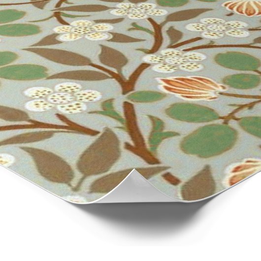 William Morris Clover Blume Art Pattern Poster (Ecke)