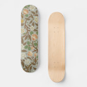 William Morris Clover Blume Art Pattern Skateboard (Vorderseite)