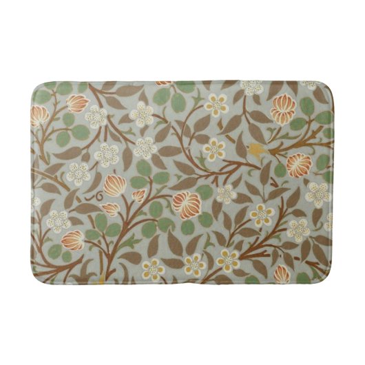 William Morris Clover Botanische Blume Badematte (Vorderseite)