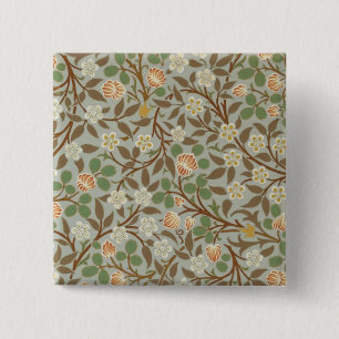 William Morris Clover Botanische Blume Button