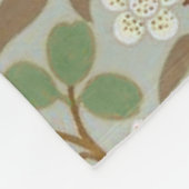 William Morris Clover Botanische Blume Fleecedecke (Ecke)
