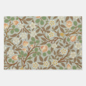 William Morris Clover Botanische Blume Geschenkpapier Set (Vorderseite)