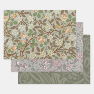 William Morris Clover Botanische Blume Geschenkpapier Set