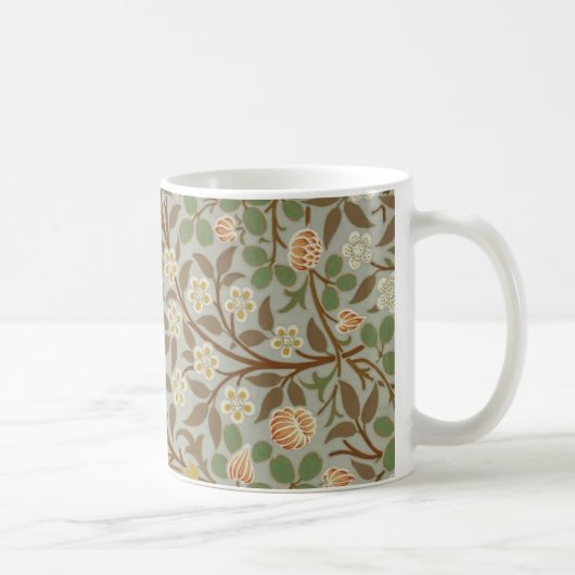 William Morris Clover Botanische Blume Kaffeetasse (Rechts)
