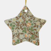William Morris Clover Botanische Blume Keramikornament (Hinten)