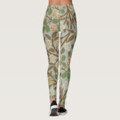 William Morris Clover Botanische Blume Leggings (Rückseite)