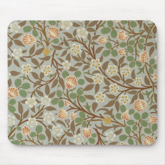 William Morris Clover Botanische Blume Mousepad (Vorne)