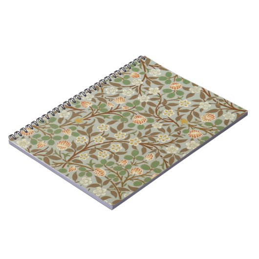 William Morris Clover Botanische Blume Notizblock (Linke Seite)