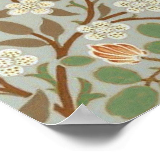 William Morris Clover Botanische Blume Poster (Ecke)