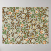 William Morris Clover Botanische Blume Poster (Vorne)