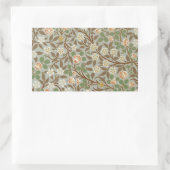 William Morris Clover Botanische Blume Rechteckiger Aufkleber (Tasche)